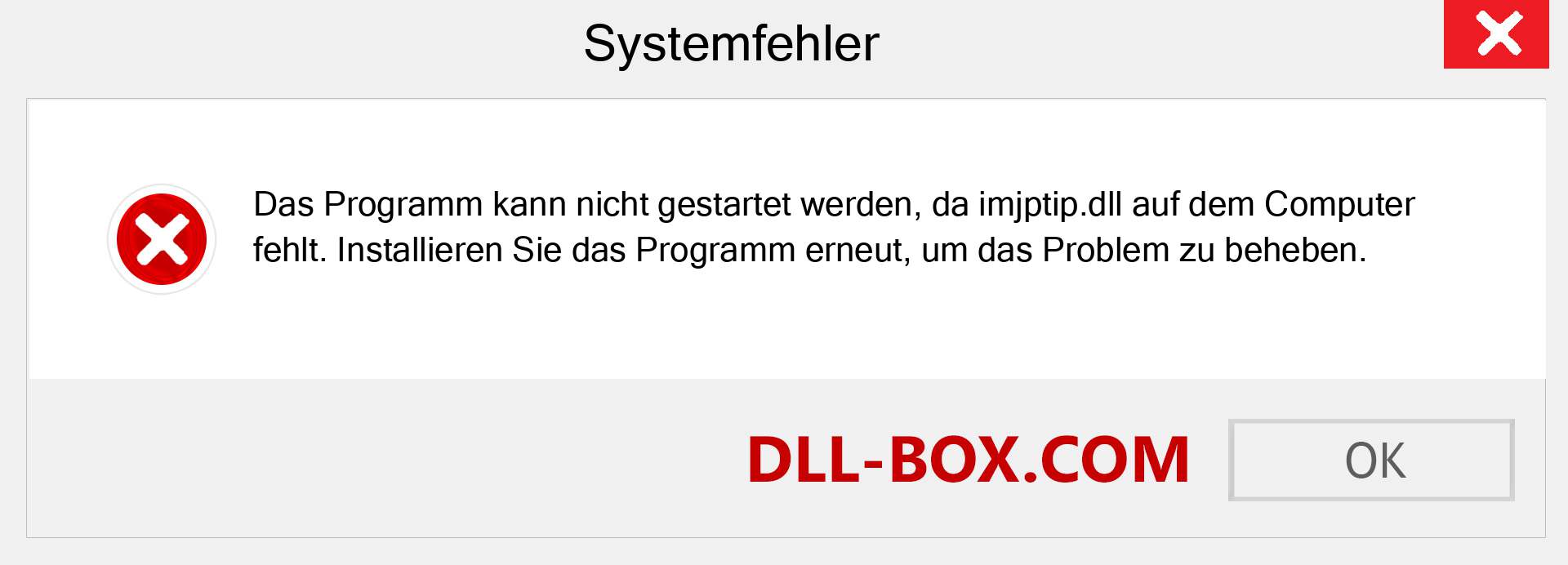 imjptip.dll-Datei fehlt?. Download für Windows 7, 8, 10 - Fix imjptip dll Missing Error unter Windows, Fotos, Bildern